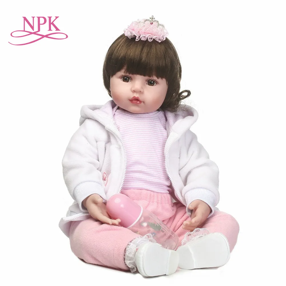 NPK Детская кукла Одежда для куклы силиконовые очаровательные реалистичные