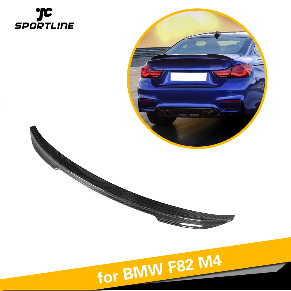 Для BMW F82 M4 Coupe 2014 - 2018 задний спойлер багажника из углеродного волокна крыло для