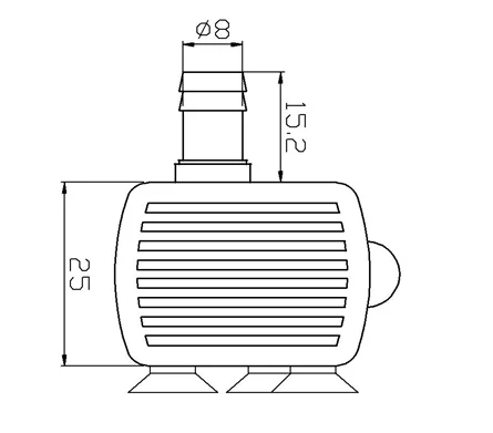 DC 12 V 0.5A 6 W 180L/H скорость потока 2,2 M водонепроницаемый Бесщеточный погружной водяной насос
