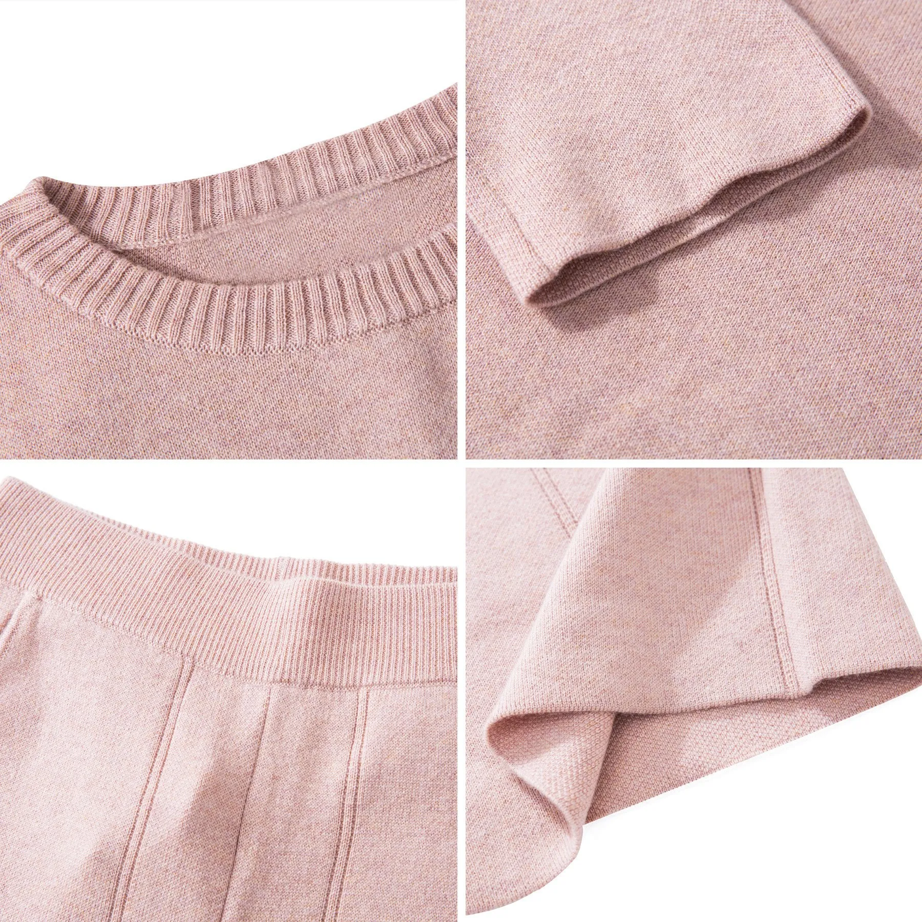 Осенний Трикотажный свитер с длинными рукавами свободные штаны 2 шт.|Спортивные