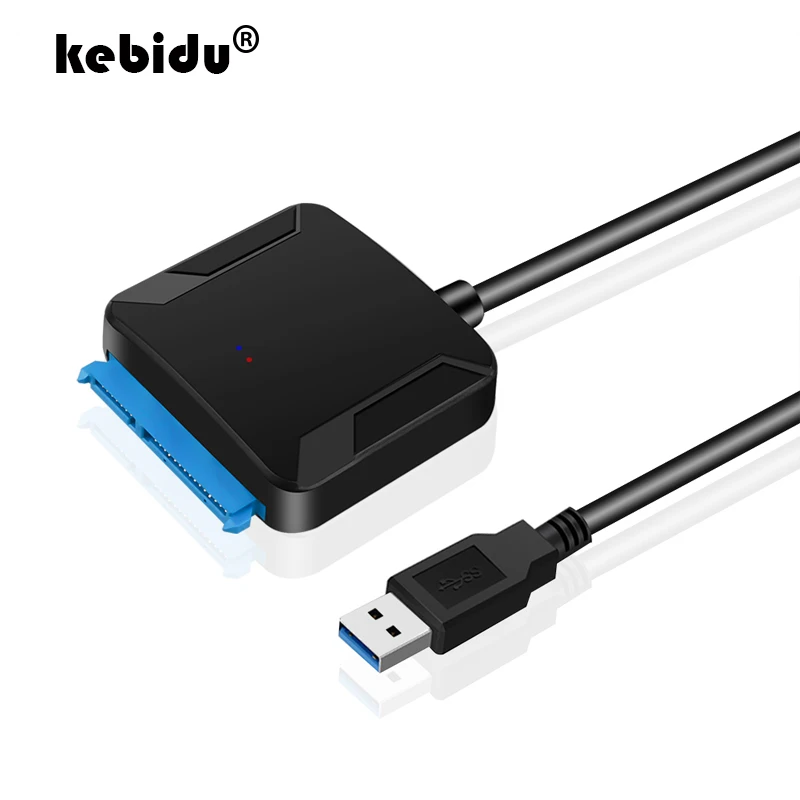 Kebidu USB 3 0 к 2 5 &quot3 5&quot SATA Кабель адаптер для жесткого диска 22 pin конвертер SSD HDD