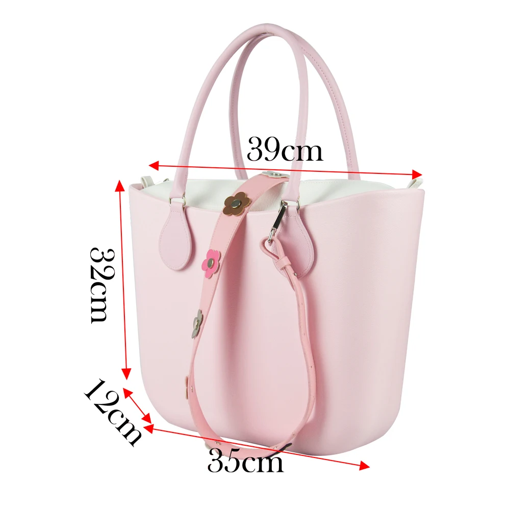 Классическая большая сумка Tanqu из ЭВА ремешок на плечо с заклепками и цветочной