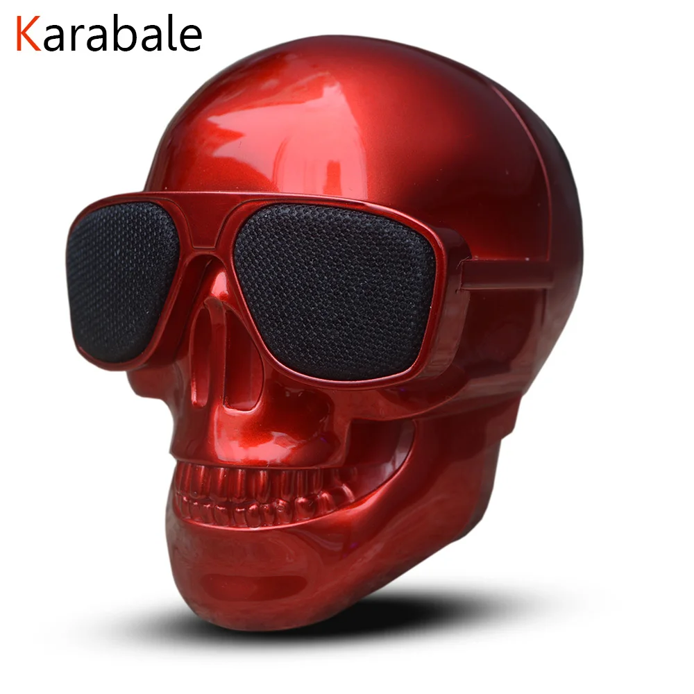 Новая портативная беспроводная bluetooth колонка AeroSkull мини динамик в форме черепа