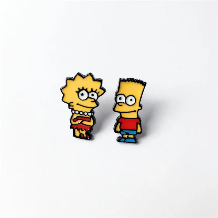 COSANER simpsonsss модные аниме мультфильм серьги гвоздики для женщин девочек детей