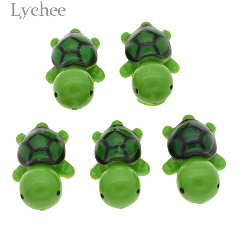Lychee Life 5 шт. миниатюрные черепахи маленького размера Черепаховые дизайнерские