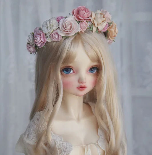 BJD кукла шелк имитация мохера парик груша ролл подходит для 1/3 1/4 MSD DD гигантские куклы аксессуары