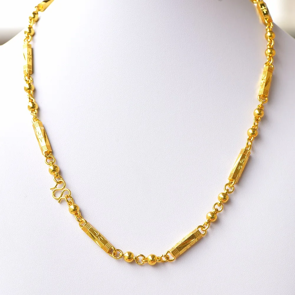 Ожерелье мужское под золото плетеная цепочка Фигаро длинное хип хоп