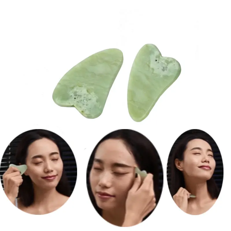 Нефритовая Когтеточка gua sha, доска для лица, для выскабливания глаз, спа-массажный инструмент, акупунктурный массаж тела, расслабляющий массажер для лица, Когтеточка guash