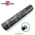 Дизайн DIY нож ручка кухонный нож части углеродного волокна флуоресцентный материал восьмиугольная форма ручка шеф-повара нож ручка