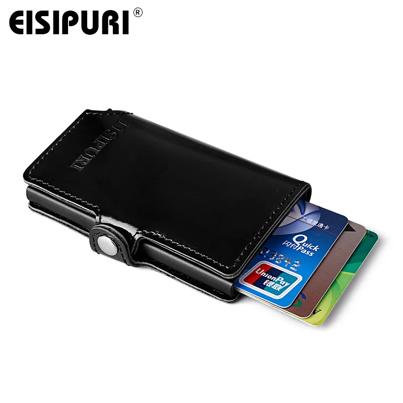 EISIPURU мужской блокирующий rfid кошелек мини из натуральной кожи деловой