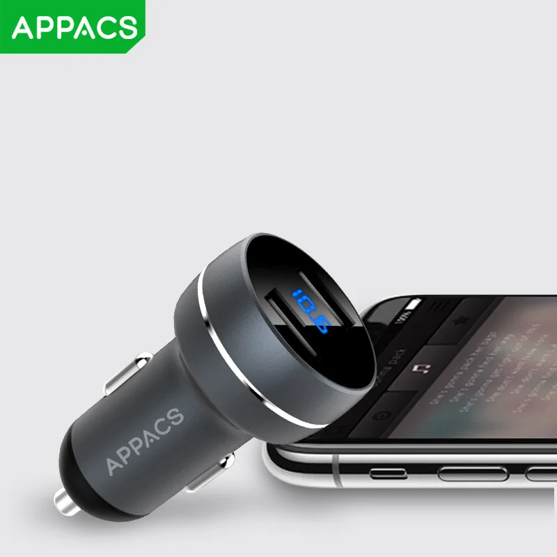 APPACS автомобильное зарядное устройство 17 Вт для мобильного телефона 2 порта