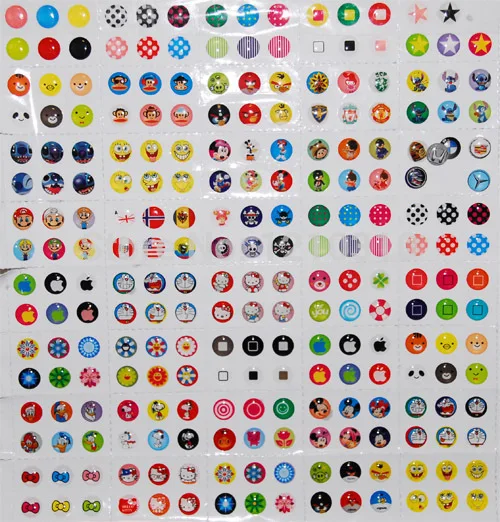 Фирменная Новинка хит продаж Каблук 12 шт./упак. резиновые Мультяшные кейсы кнопку