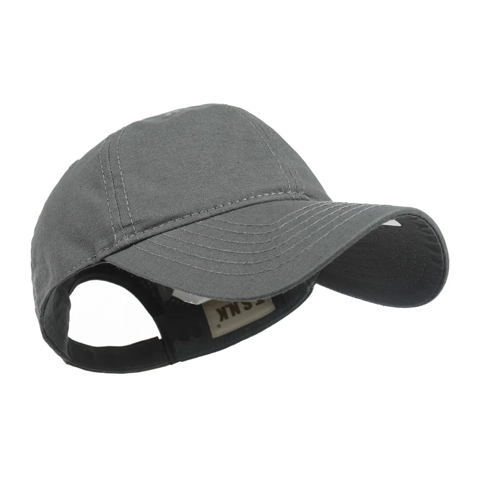 TSNK Мужская и Женская Бейсболка Snapback s растягивающаяся шапка для рыбалки кепки для бега Спортивная Кепка - Цвет: Серый