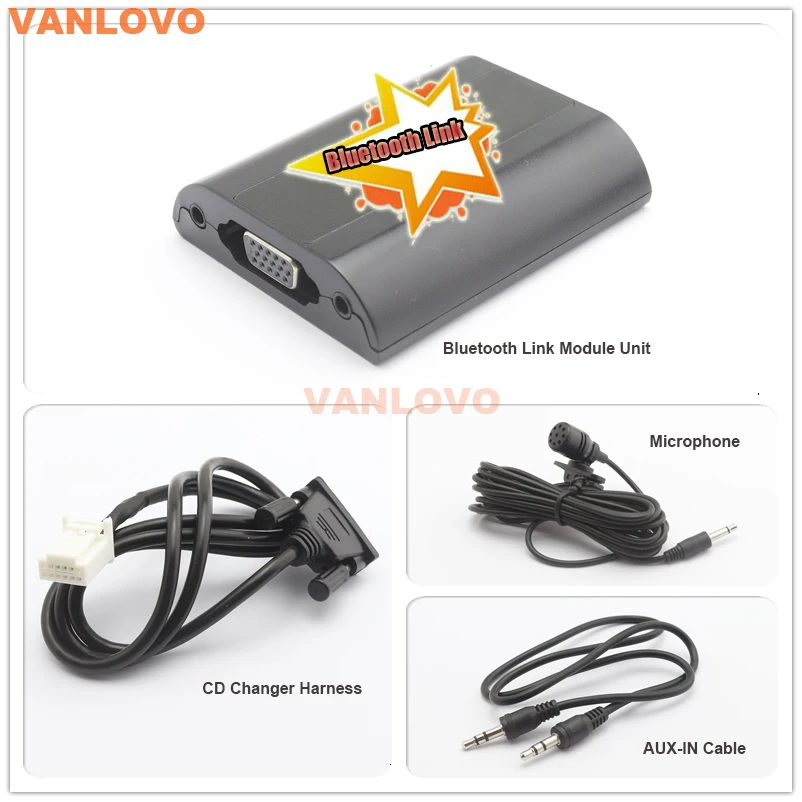 Автомобильный комплект с Bluetooth Link разъемом Aux и зарядным устройством USB для SCION xA xB