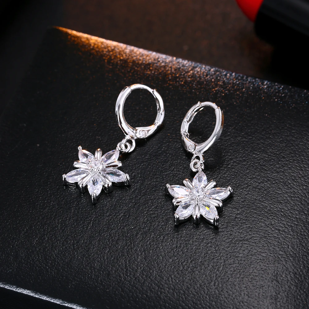 Роскошный Форме Звезды Кубический Белый Циркон Кристалл Свадебные Длинные