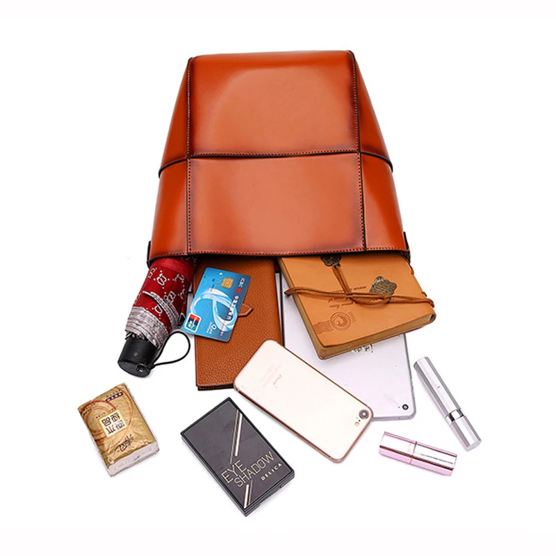 Шоппер женская кожаная сумка через плечо качественная воловья кожа P071|Сумки с