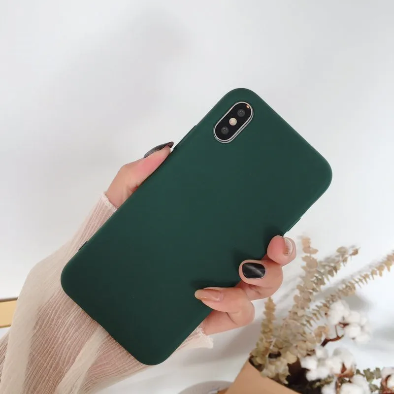 Чехол фиолетового цвета для iPhone Xs Max чехол X XR Мягкий ТПУ силиконовый чехол для iPhone 8 7 Plus чехол для iPhone 6S Plus 7 8 Plus Couqe