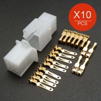 10 sets female male cable terminal electrical connector plug 2 3 4 6 9 way pin universal automotive 2 8mm motorcycle ebike car