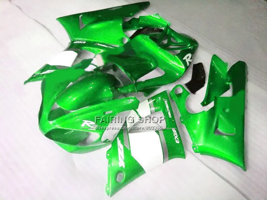 Обтекатели Green EXUP на заказ для YAMAHA YZFR1 2000 2001 yzf 1000 YZF R1 00 01 из АБС-пластика кузов