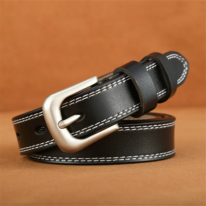 Women Genuine Leather Belts Female Cowskin Waistbands Belt Metal Pin Buckle Belts for Women Lady Belts ceinture cinto masculino