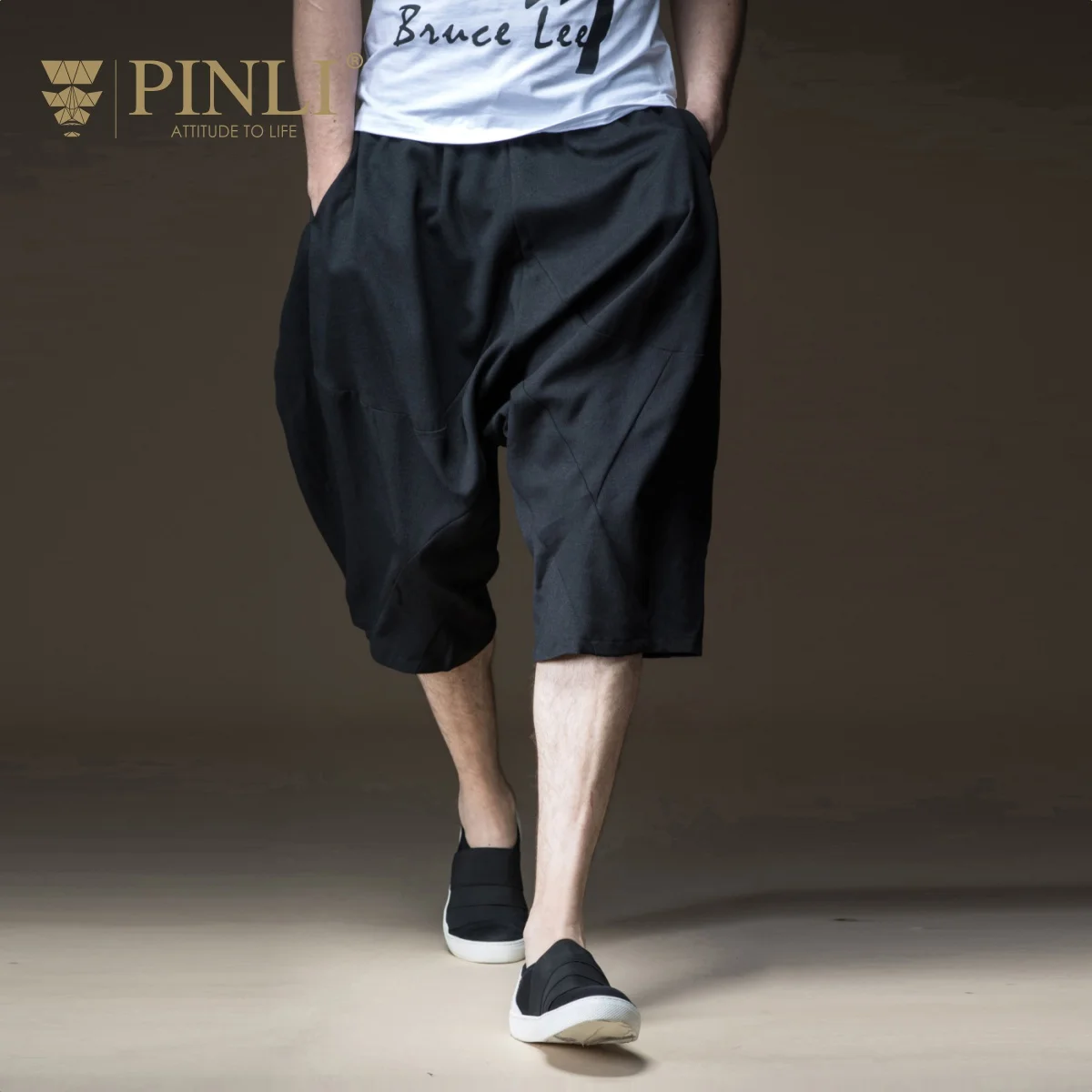 Мужские спортивные штаны свободные шаровары Pinli новая мужская одежда на лето