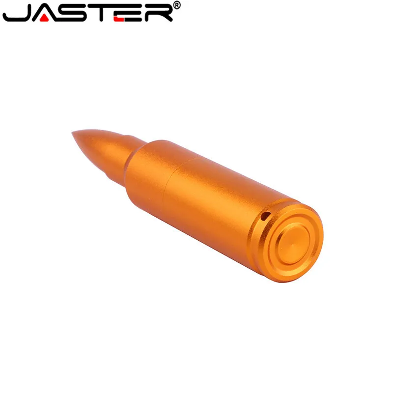 JASTER металлическая Золотая Серебряная пуля USB флэш-накопитель Пуля для ружья Флешка 4 ГБ 8 ГБ 16 ГБ 32 ГБ 64 Гб карта памяти брелок USB 2,0