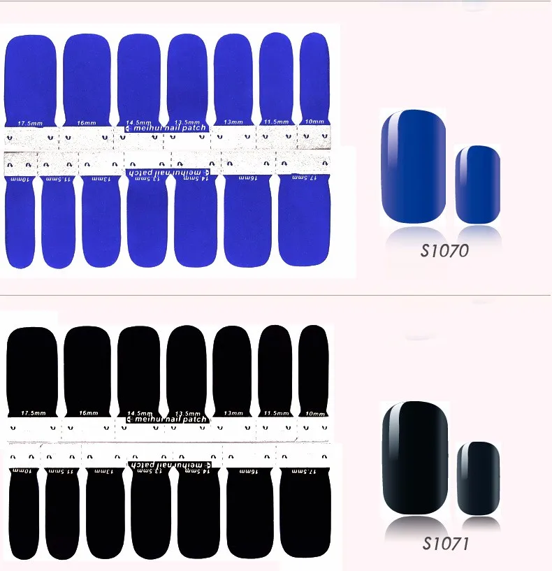Однотонные наклейки для дизайна ногтей с полным покрытием s Tips Innocence Age Series Design наклейки для ногтей декоративные Стикеры