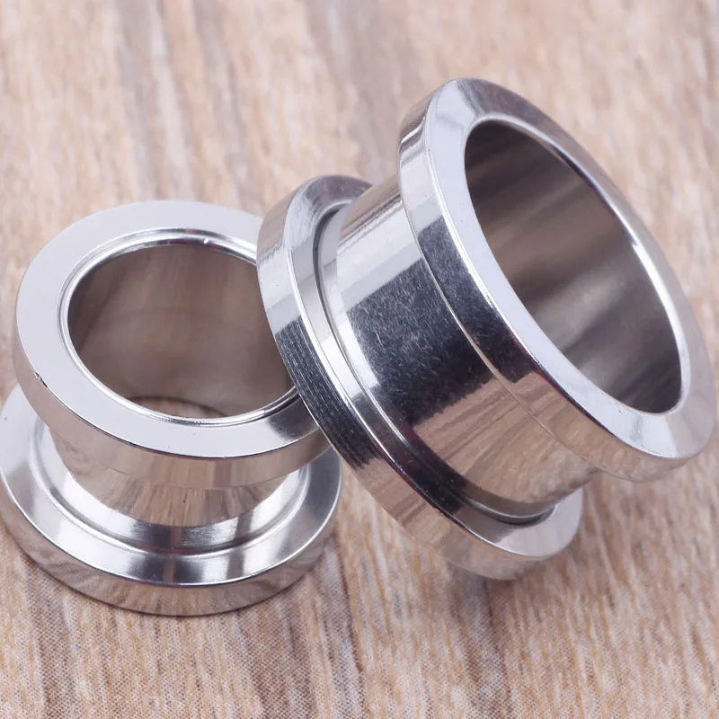 100 шт. заглушки для ушей из нержавеющей стали 8 размеров|plugs gauges jewelry|plug body jewelryplug mould