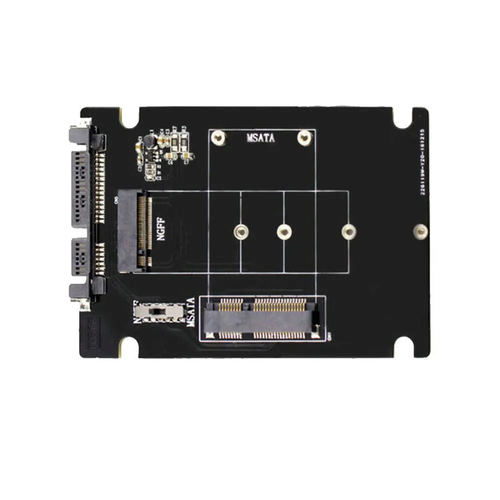 Карта памяти 2 в 1 для mSATA SATA NGFF(M.2) к III SATA3|Компьютерные кабели и разъемы| |