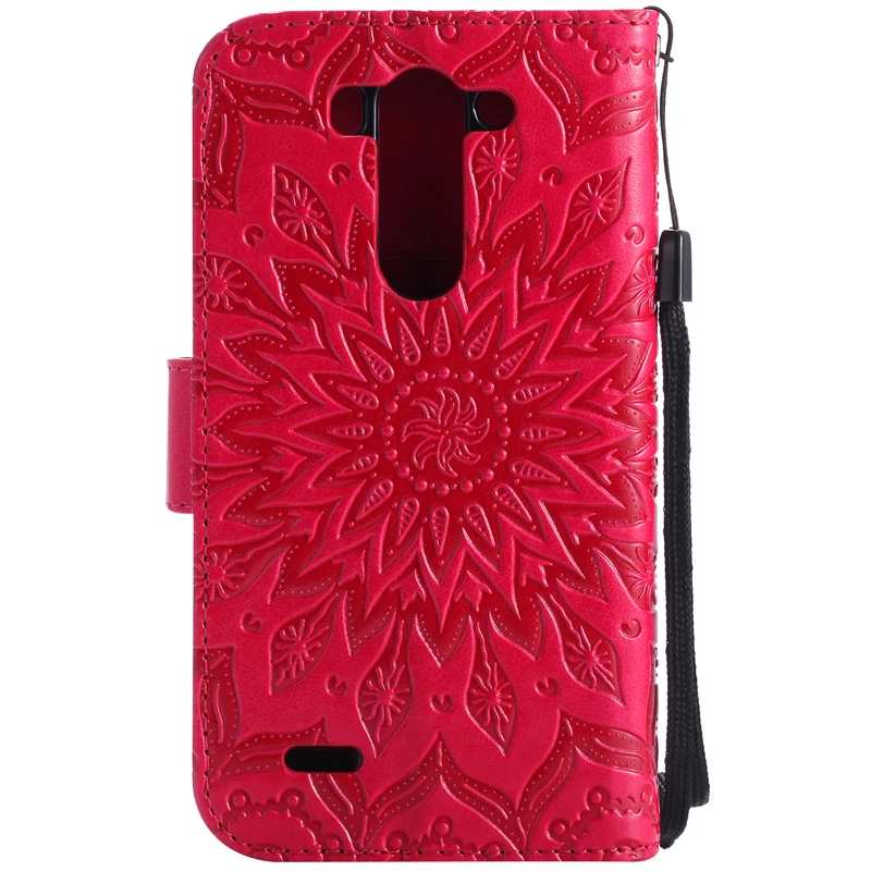 Флип искусственная кожа + бумажник чехол для LG G3 мини солнцезащитные Цветок