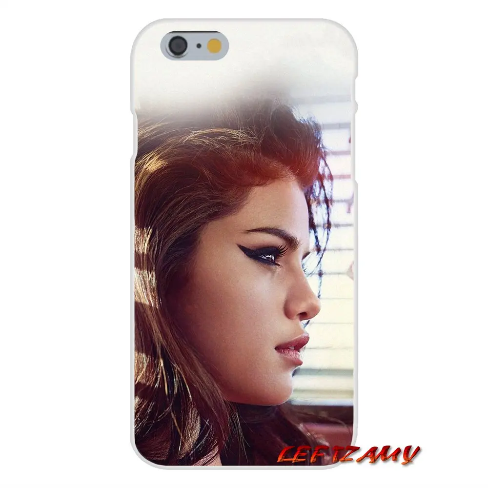 Прозрачный мягкий ТПУ чехол Selena Gomez милый девчачий дизайн для Samsung Galaxy S4 S5 MINI S6 S7 edge