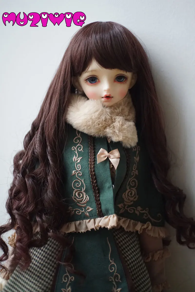 Парик из высокотемпературного волокна синтетический длинный с глубокой