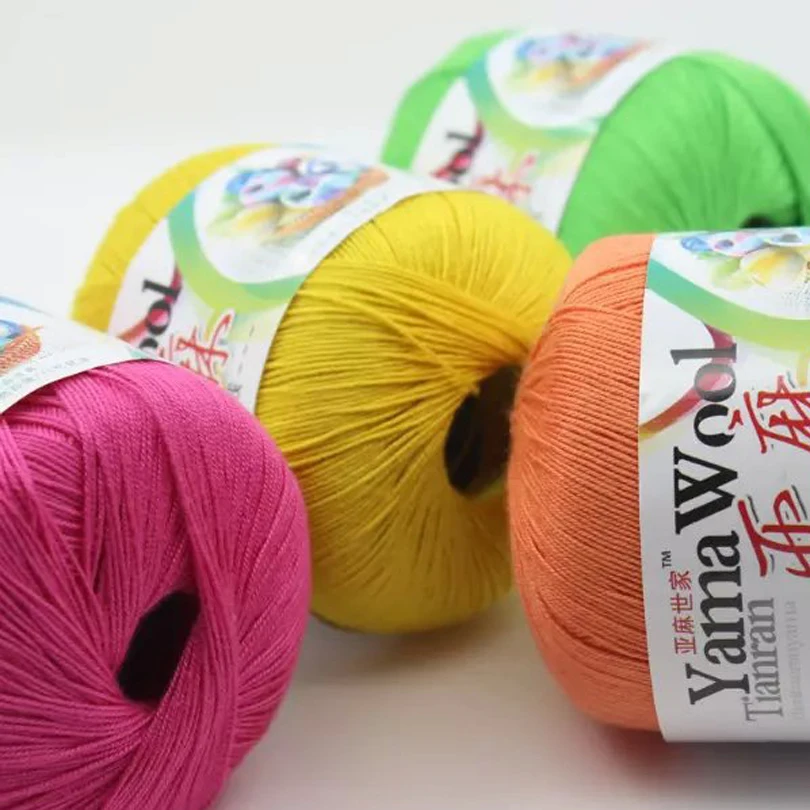 10 шт./компл. 100% камвольная хлопковая льняная нить тонкая мерсеризованная для