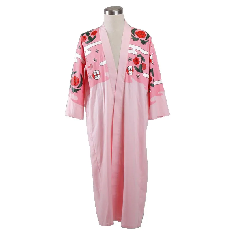 Pink Cape Bleach косплей 8th Division капитан кюраку шунсуи плащ унисекс розовый плащ Шинигами кимоно Куросаки Ичиго черный топ брюки - Цвет: Pink Cape
