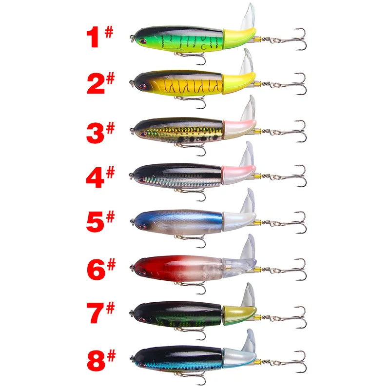 1PCS Pencil 35g 14cm Floating pencil Fishing Lure Artificial Hard Bait Wobbler Rotating Tail Tackle 3D Eyes | Спорт и развлечения