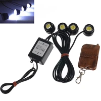 car drl led strobe flash eagle eye light wireless remote daytime running light reverse backup parking lamp waterproof hehemm