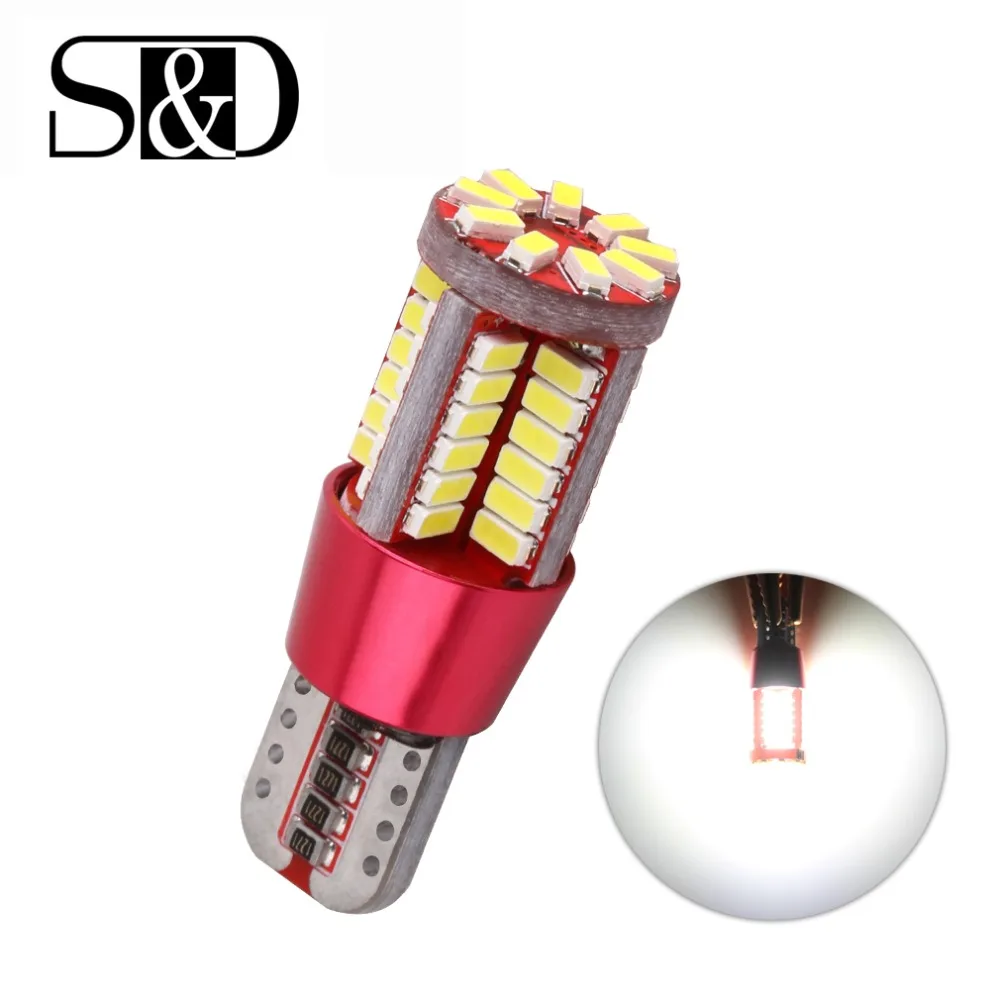 T10 W5W 194 168 светодиодный Canbus без ошибок 57SMD 3014 автомобильный клиновидный клиренс