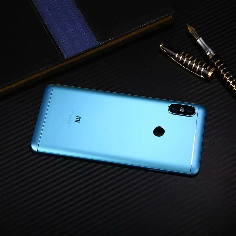Оригинальный корпус для Xiaomi Redmi Note 5 Pro Note5 Металлическая задняя крышка с кнопками