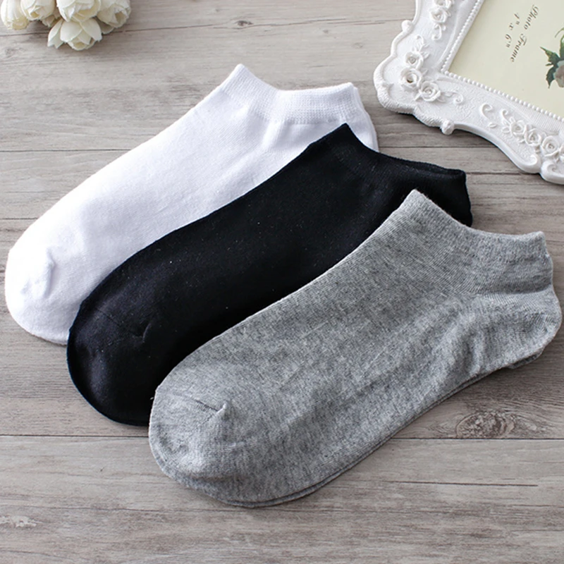 Новые хлопковые носки мужские однотонные летние повседневные шорты носок