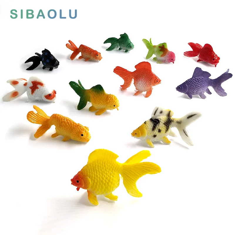 

Kawaii Goldfish Fish Figurine Micro Landscape Home Decor Miniature Fairy Garden Ornament Bonsai Decoration Accessories Modern
