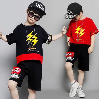 Sport Suits Teenage Summer Boys Clothing Sets Short Sleeve T Shirt &amp Pants Casual Suit 4 5 6 7 8 9 10 Years Clothes |