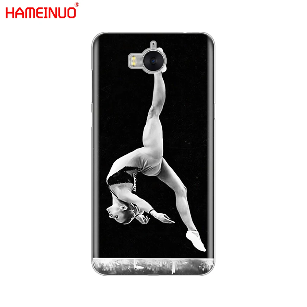 HAMEINUO гимнастический силуэт сотовый телефон чехол для huawei honor 3C 4X 4C 5C 5X 6 7 Y3 Y6 Y5 2 II Y560