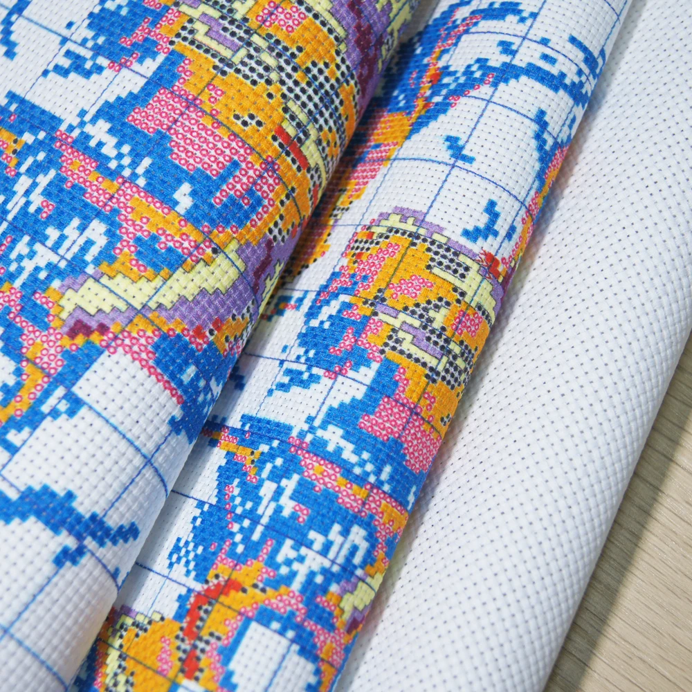 Набор для вышивки крестом Joy Sunday в виде животных снежный барс 3 шт. | Дом и сад