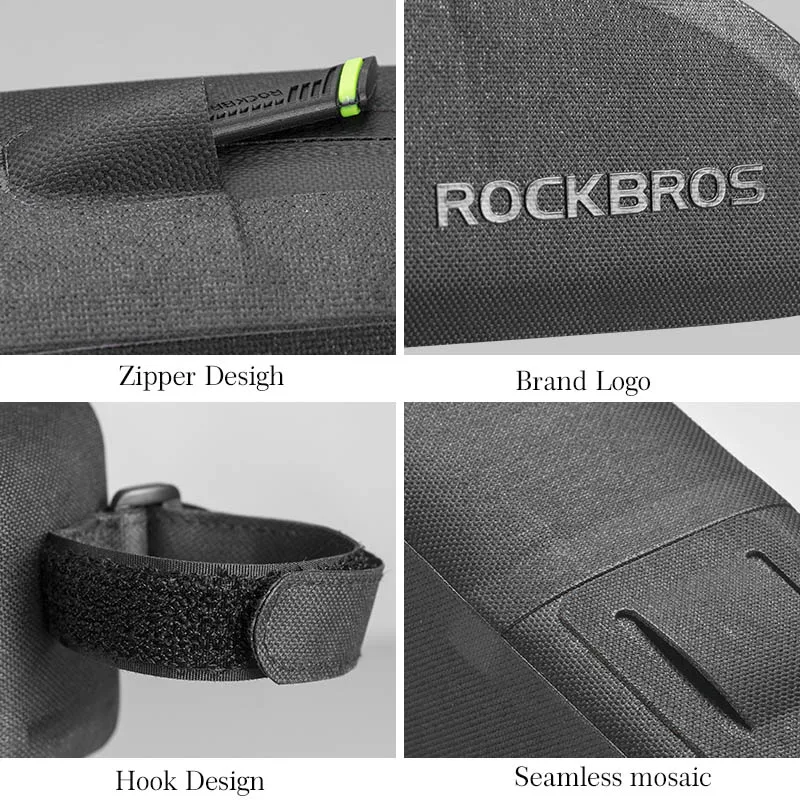 ROCKBROS велосипедные сумки на багажник крепящаяся переднюю раму Водонепроницаемый