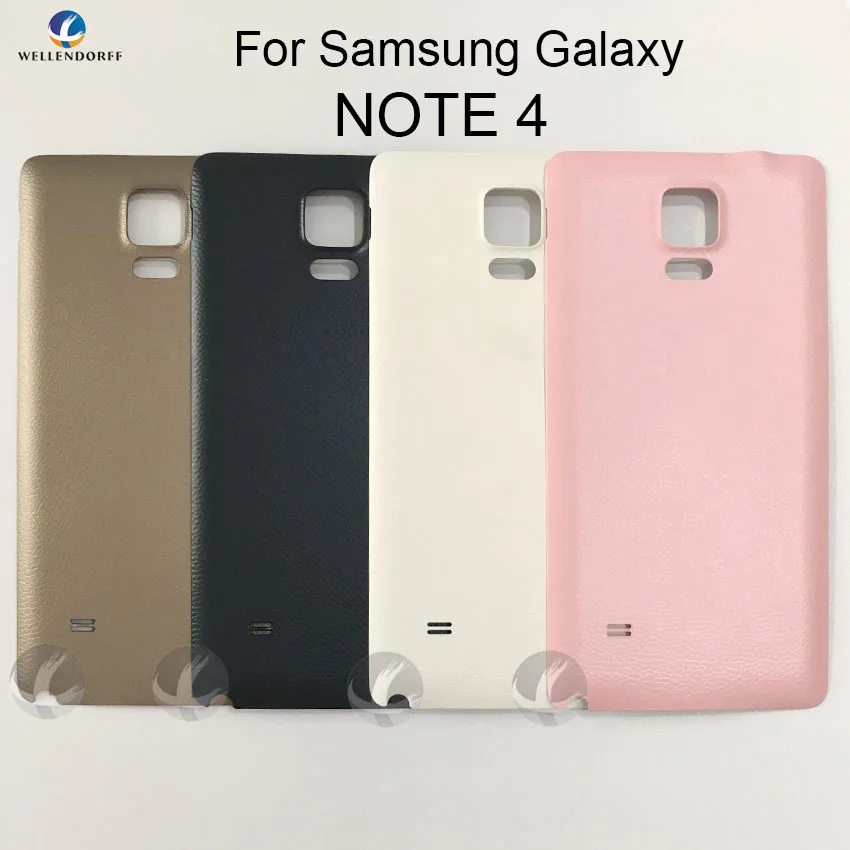 Задняя крышка для Samsung Galaxy NOTE 4 N9100 все версии пластиковая задняя запасная