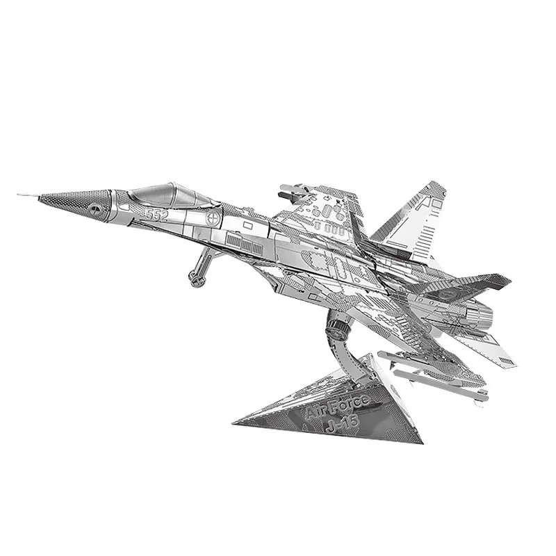 2 шт. 3D металлический нано-головоломка J-15 J-20 истребитель ВВС собрать модель набор