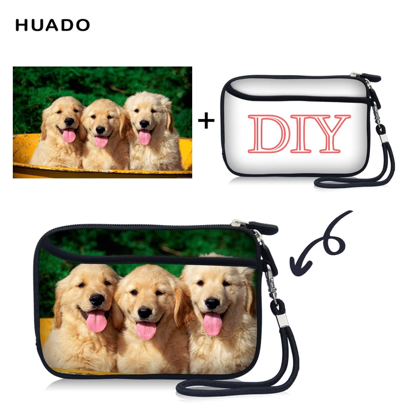 Customized Lady Wallet Short Zipper Purse Neoprene Wallets Bag coin purses mini change purse wallet |