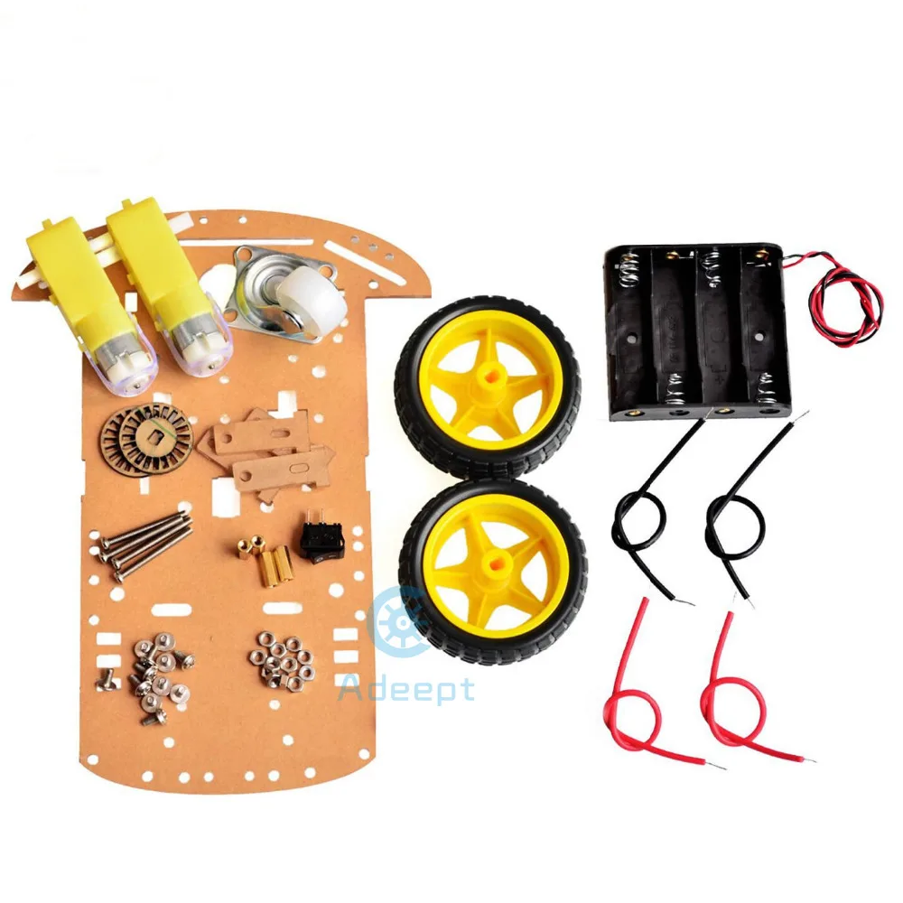 Adeept умный моторный робот автомобильный аккумуляторный ящик комплект шасси