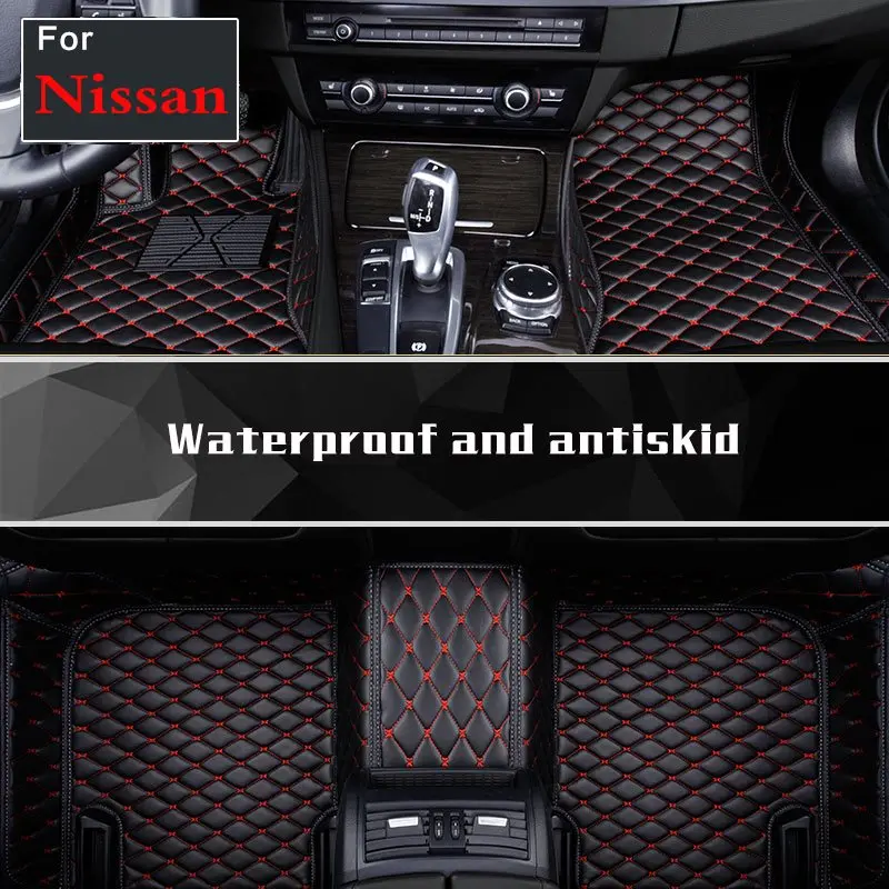 Автомобиль Салонные аксессуары левый привод Коврики украсить колодки для Nissan