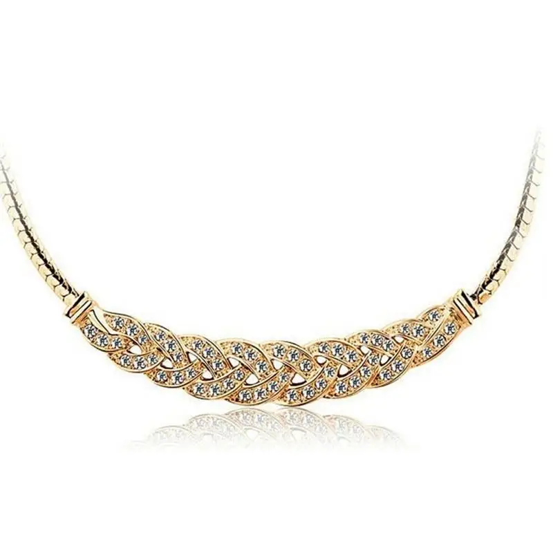 Sangdo Для женщин Jewelry Шарм Кристалл колье модные короткие цепи Цепочки и